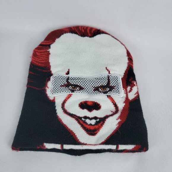 Stephen King Movie IT 2 Beanie Knit Hat Flip‎ Down Mask Ski Cap Pennywise - Picture 1 of 6